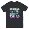 Brother Of The Birthday Twins Girls Kids Party Retro Bday Youth Shirt | teecentury