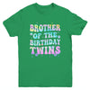 Brother Of The Birthday Twins Girls Kids Party Retro Bday Youth Shirt | teecentury