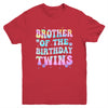 Brother Of The Birthday Twins Girls Kids Party Retro Bday Youth Shirt | teecentury
