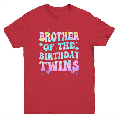 Brother Of The Birthday Twins Girls Kids Party Retro Bday Youth Shirt | teecentury