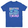 Brother Of The Birthday Twins Girls Kids Party Retro Bday Youth Shirt | teecentury