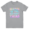 Brother Of The Birthday Twins Girls Kids Party Retro Bday Youth Shirt | teecentury