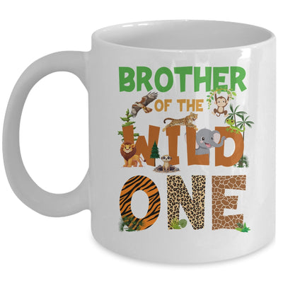 Brother Of The Birthday Wild One Safari Birthday Boy Family Mug | teecentury