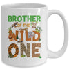 Brother Of The Birthday Wild One Safari Birthday Boy Family Mug | teecentury