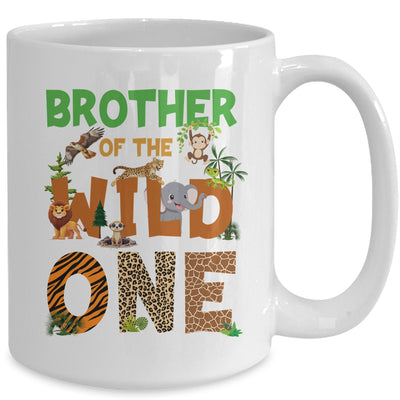 Brother Of The Birthday Wild One Safari Birthday Boy Family Mug | teecentury