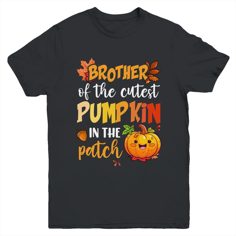 Brother Of The Cutest Pumpkin In The Patch Cute Halloween Youth Shirt | teecentury