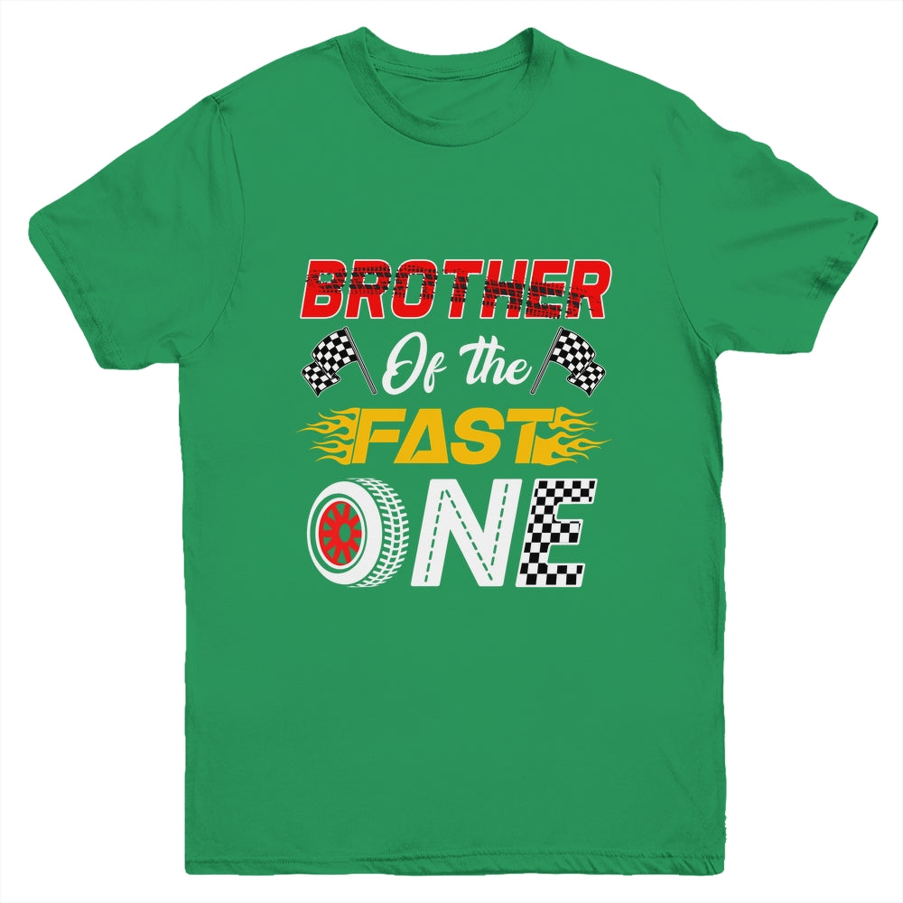 Brother Of The Fast One 1st Birthday Race Car Family Youth Shirt | teecentury