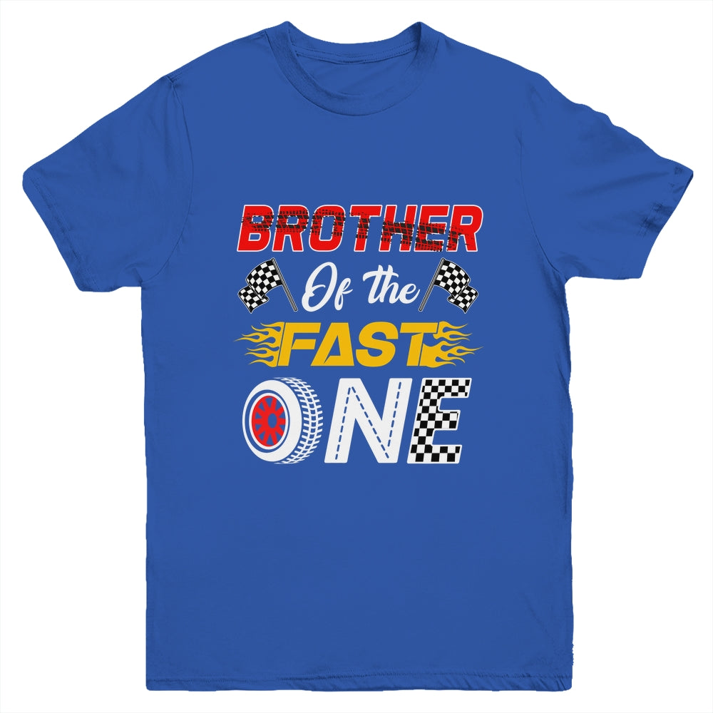 Brother Of The Fast One 1st Birthday Race Car Family Youth Shirt | teecentury