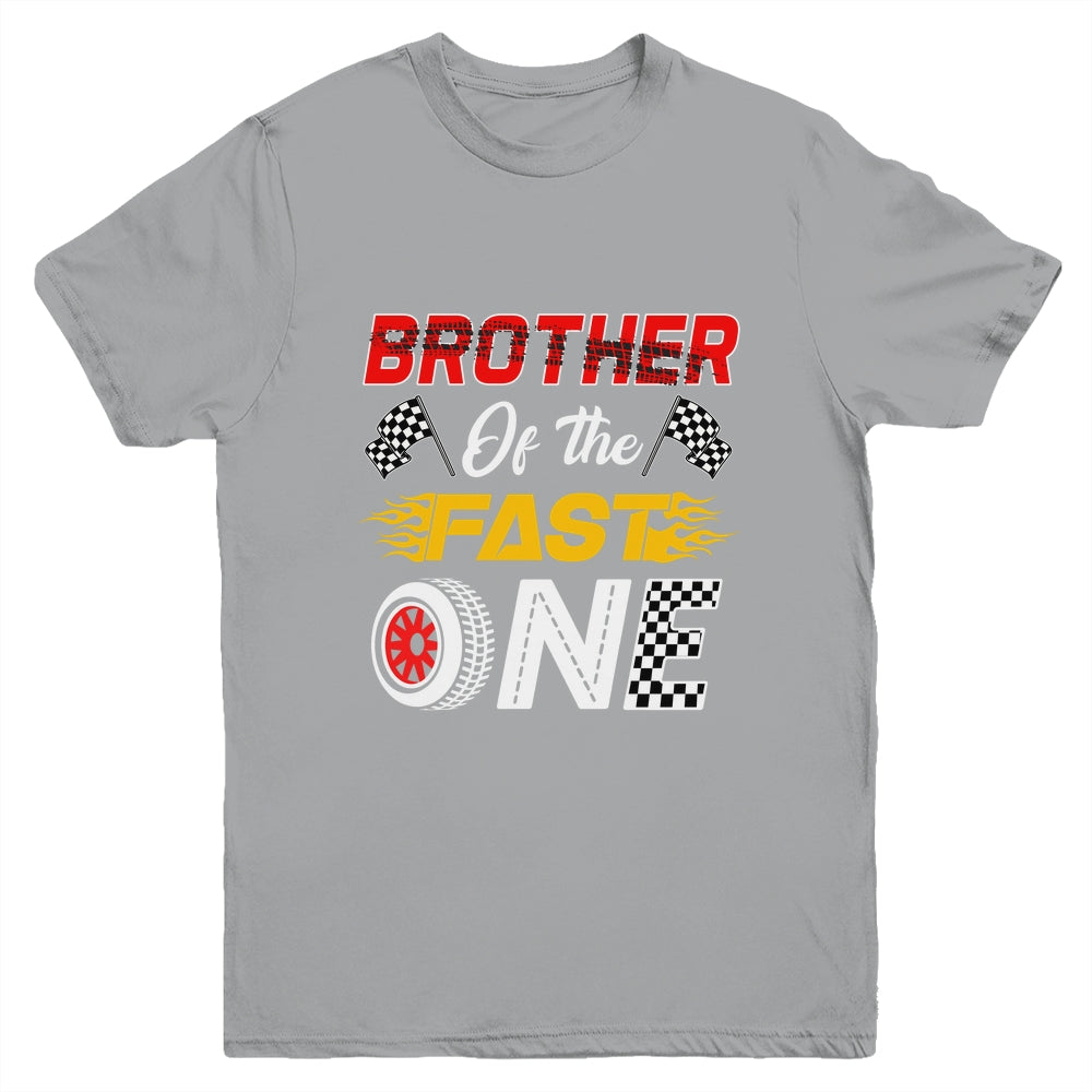 Brother Of The Fast One 1st Birthday Race Car Family Youth Shirt | teecentury