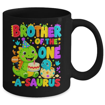 Brother Of The One-A-Saurus 1St Birthday Boy T-Rex Dinosaur Mug | teecentury
