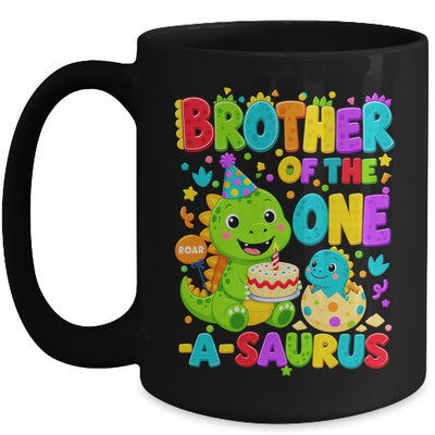 Brother Of The One-A-Saurus 1St Birthday Boy T-Rex Dinosaur Mug | teecentury