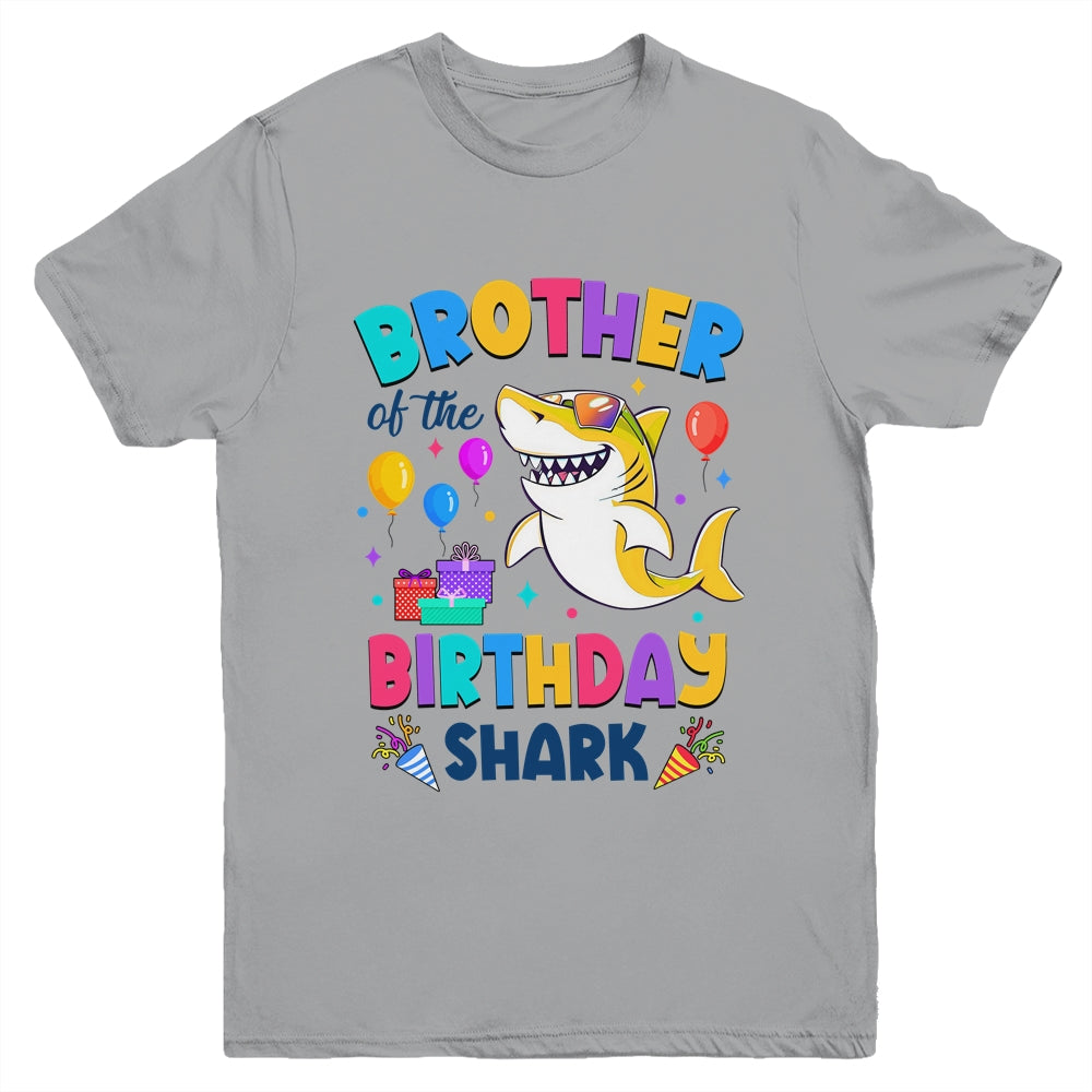 Brother Of The Shark Birthday Family Matching Party Kids Youth Shirt | teecentury