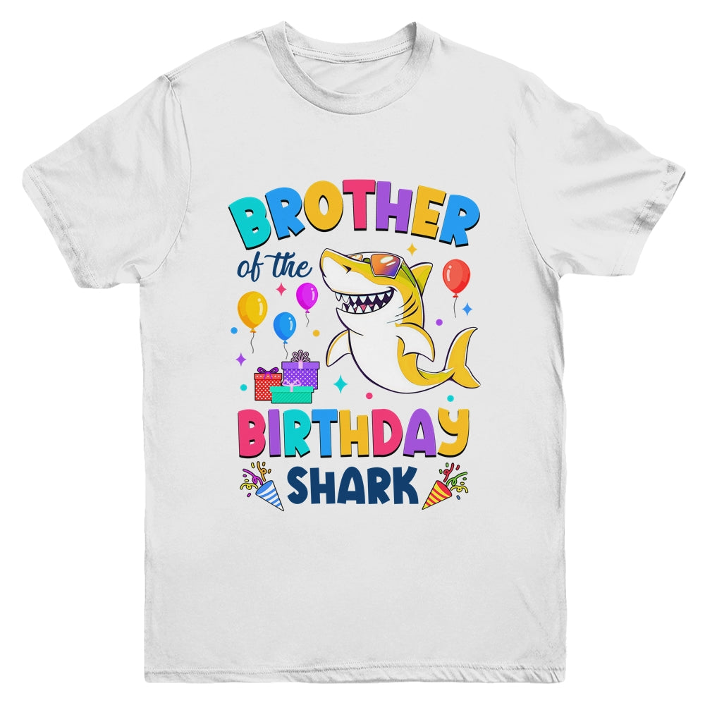 Brother Of The Shark Birthday Family Matching Party Kids Youth Shirt | teecentury