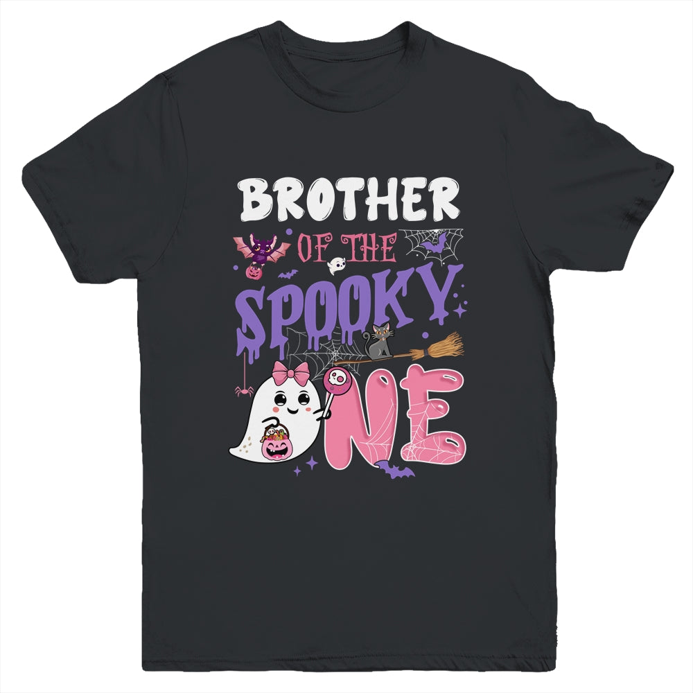 Brother Of The Spooky One 1st Birthday Girl Halloween Ghost Youth Shirt | teecentury