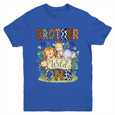 Brother Of The Wild One First Birthday Boy Jungle Safari Youth Shirt | teecentury