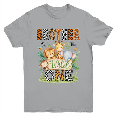 Brother Of The Wild One First Birthday Boy Jungle Safari Youth Shirt | teecentury
