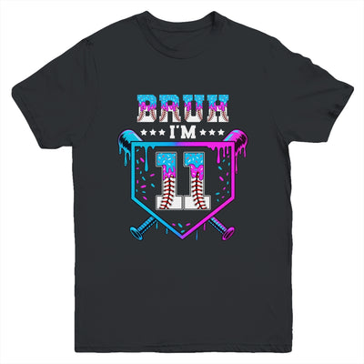 Bruh 11th Birthday Boy Baseball Ice Cream Drip 11 Years Old Boy Youth Shirt | teecentury