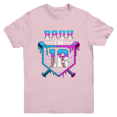 Bruh 12th Birthday Boy Baseball Ice Cream Drip 12 Years Old Boy Youth Shirt | teecentury