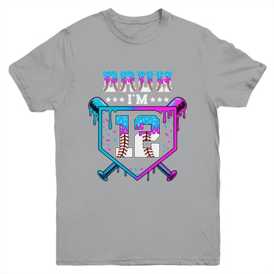Bruh 12th Birthday Boy Baseball Ice Cream Drip 12 Years Old Boy Youth Shirt | teecentury