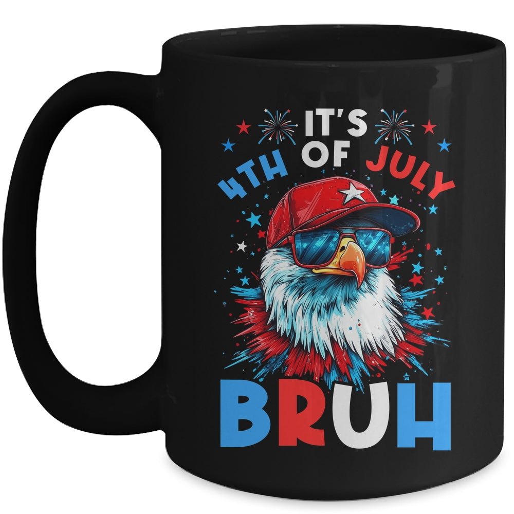 Bruh 4th Of July Boys Kids Fourth Of July Bald Eagle Mug | teecentury