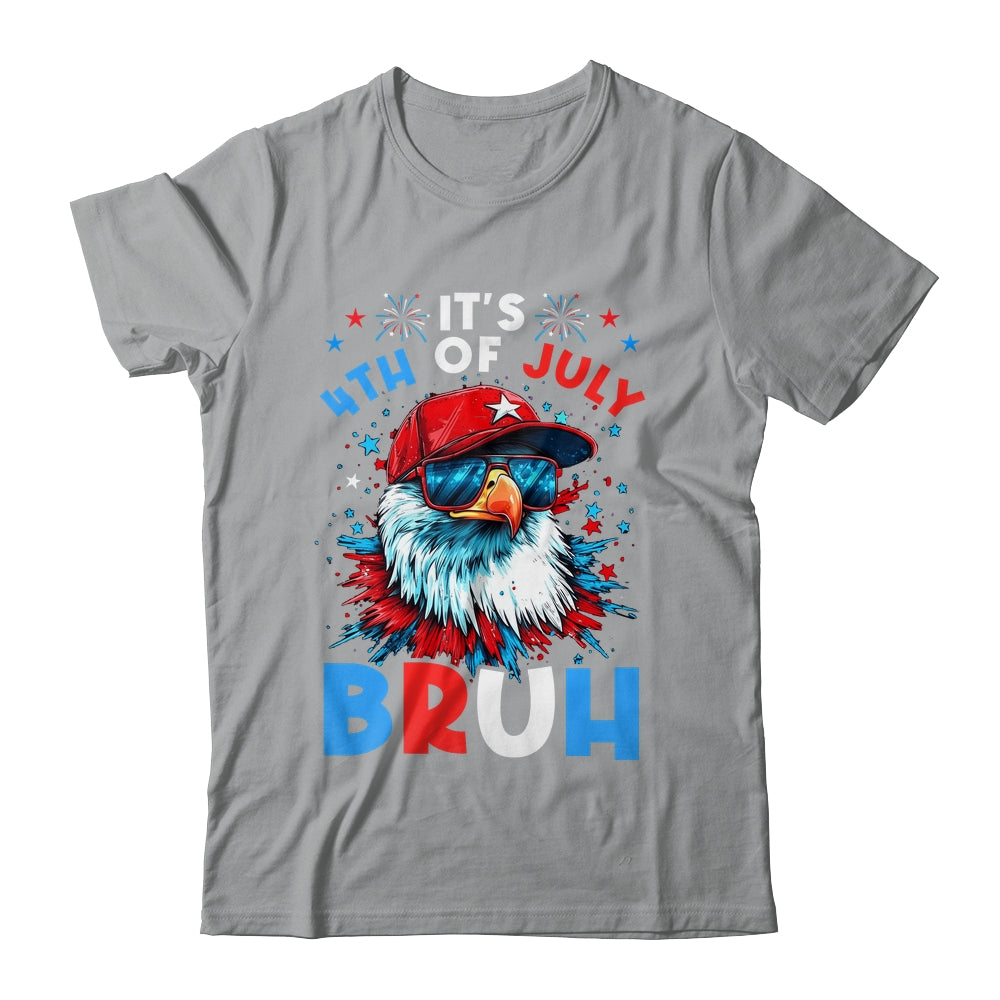 Bruh 4th Of July Boys Kids Fourth Of July Bald Eagle Shirt & Tank Top | teecentury