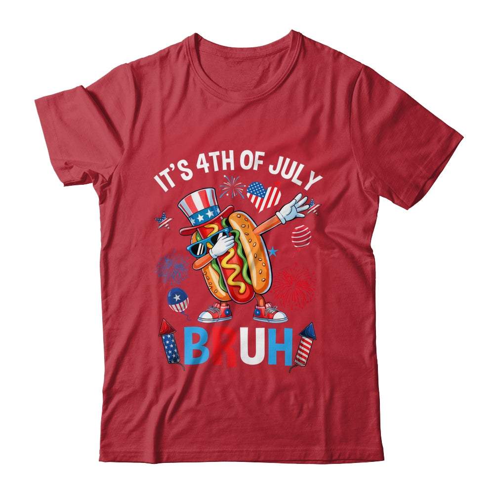Bruh 4th Of July Boys Kids Hotdog Funny Fourth Of July Shirt & Hoodie | teecentury