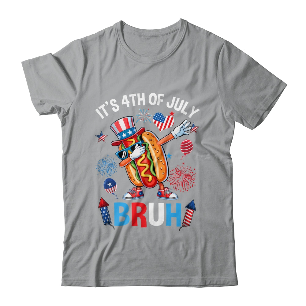 Bruh 4th Of July Boys Kids Hotdog Funny Fourth Of July Shirt & Hoodie | teecentury