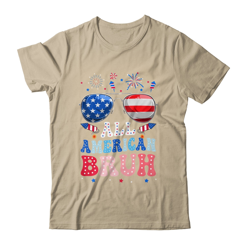 Bruh 4th Of July Patriotic Funny For Boys Girls Groovy Shirt & Tank Top | teecentury
