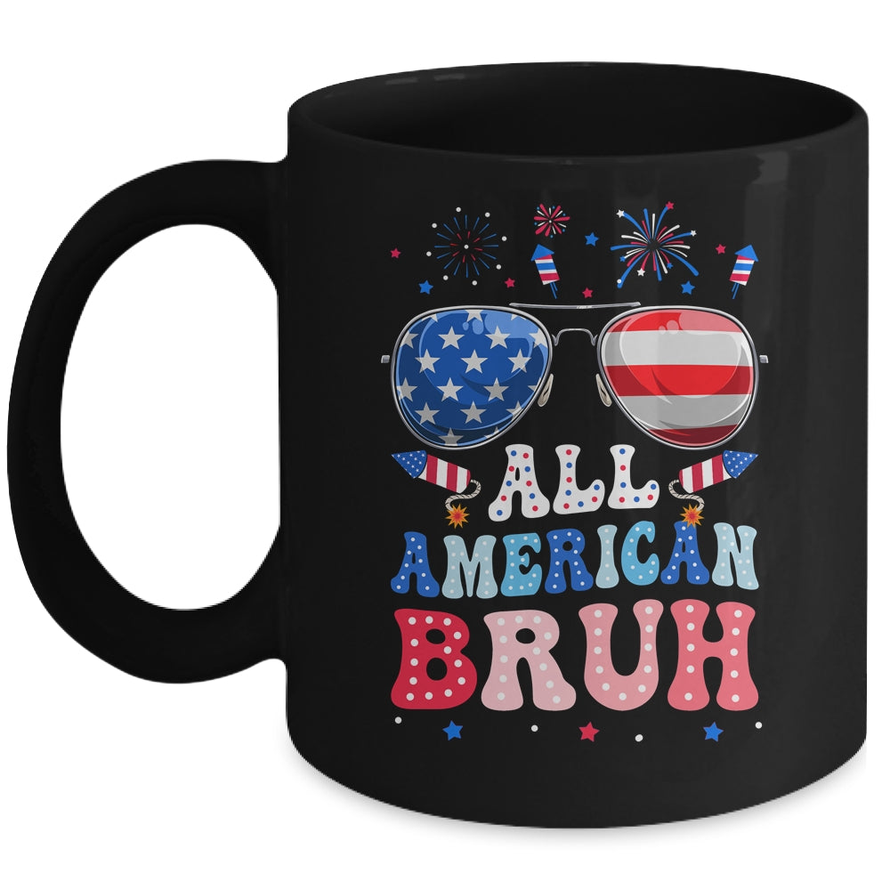 Bruh 4th Of July Patriotic Funny For Boys Girls Groovy Mug | teecentury