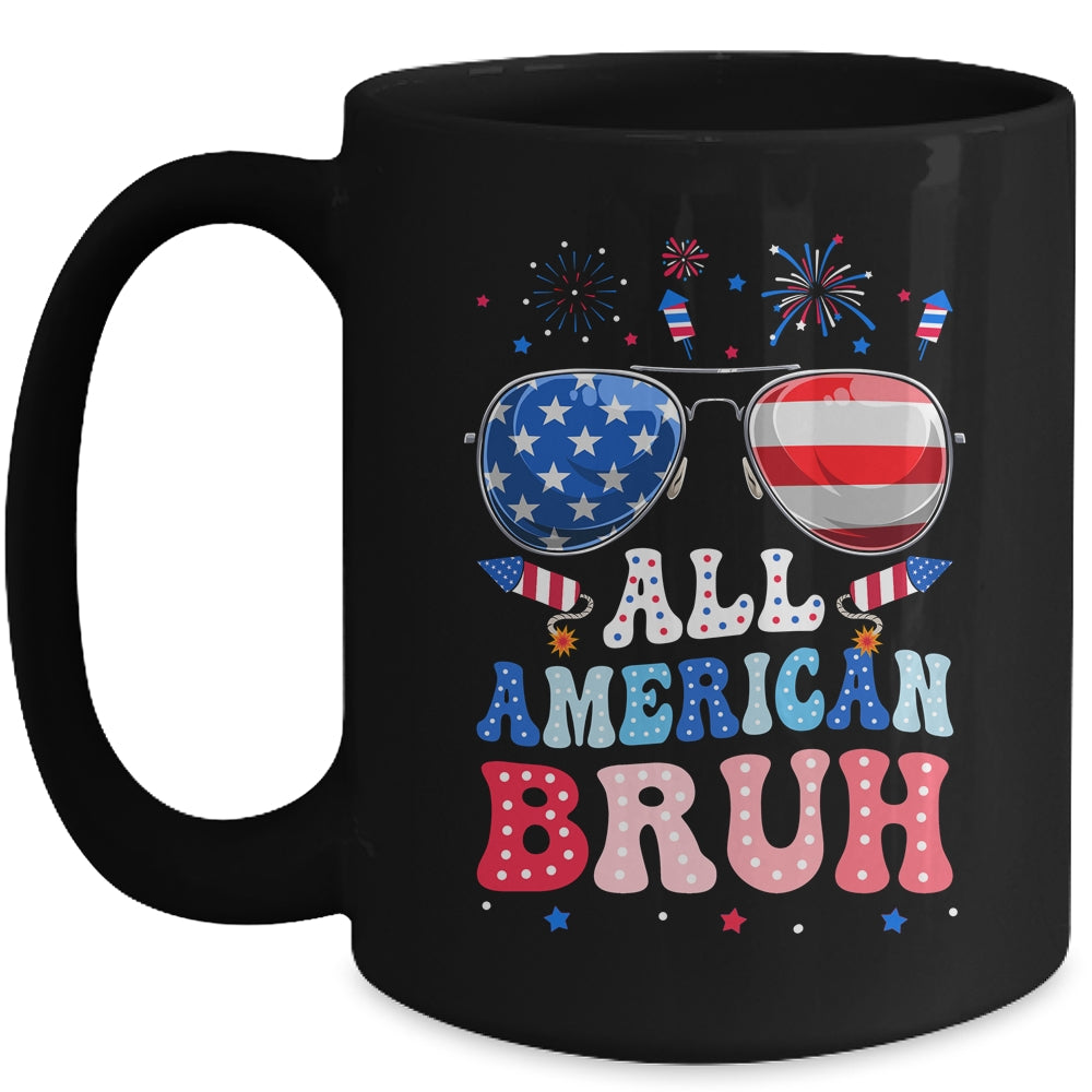 Bruh 4th Of July Patriotic Funny For Boys Girls Groovy Mug | teecentury