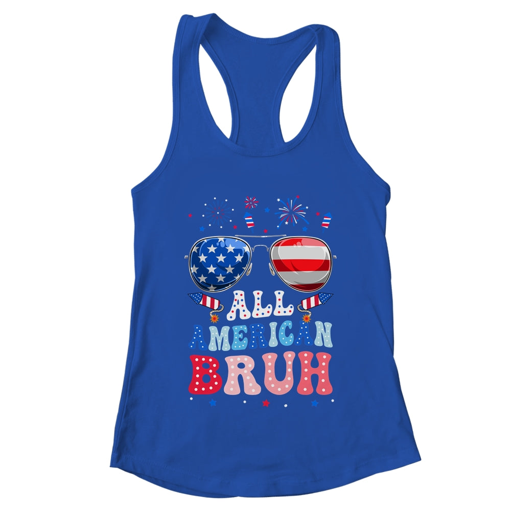Bruh 4th Of July Patriotic Funny For Boys Girls Groovy Shirt & Tank Top | teecentury