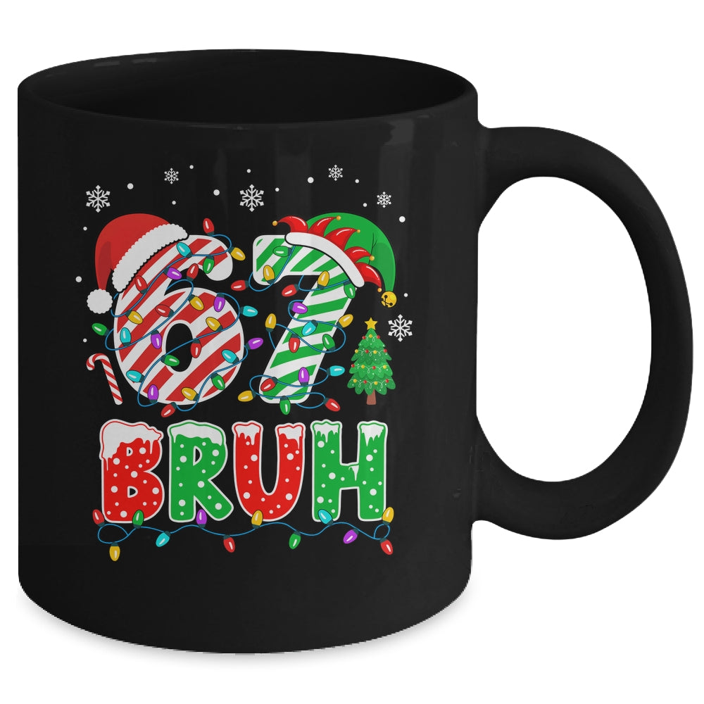 Bruh 67 Six Seven 6 7 Meme Christmas Funny Boy Girl Kids Mug | teecentury
