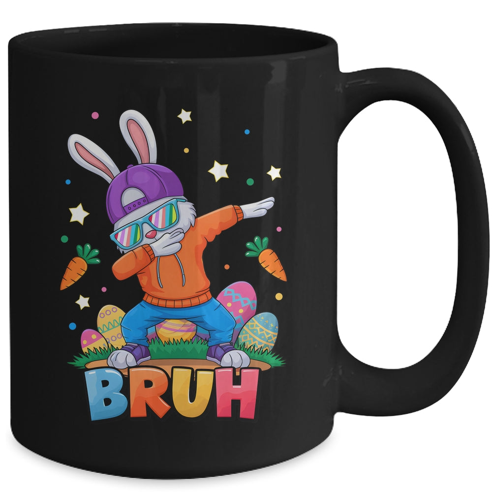 Bruh Dab Bunny Easter Funny Kids Boys Girls Mens Easter Mug | teecentury