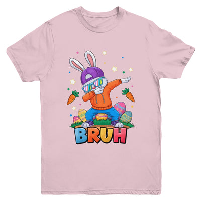 Bruh Dab Bunny Easter Funny Kids Boys Girls Mens Easter Youth Shirt | teecentury