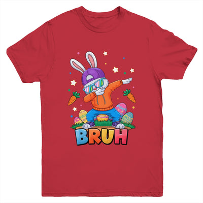Bruh Dab Bunny Easter Funny Kids Boys Girls Mens Easter Youth Shirt | teecentury
