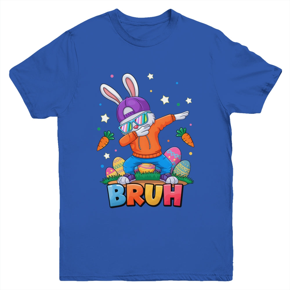 Bruh Dab Bunny Easter Funny Kids Boys Girls Mens Easter Youth Shirt | teecentury