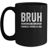 Bruh Formerly Known As Dad Funny Father's Day For Dad Mug | teecentury