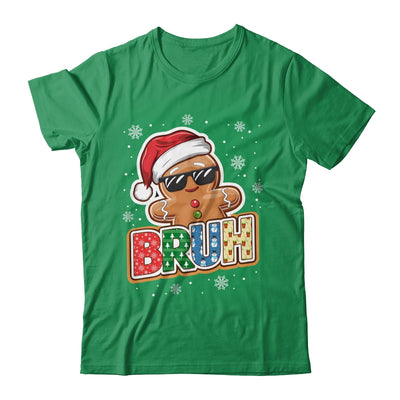 Bruh Funny Christmas Gingerbread Man Teens Boys Kids Shirt & Sweatshirt | teecentury