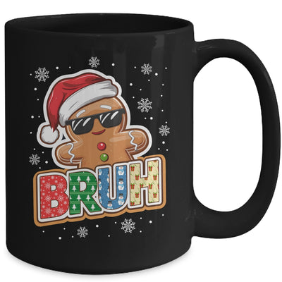 Bruh Funny Christmas Gingerbread Man Teens Boys Kids Mug | teecentury