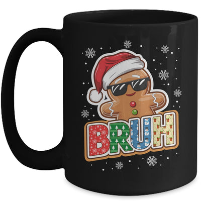 Bruh Funny Christmas Gingerbread Man Teens Boys Kids Mug | teecentury