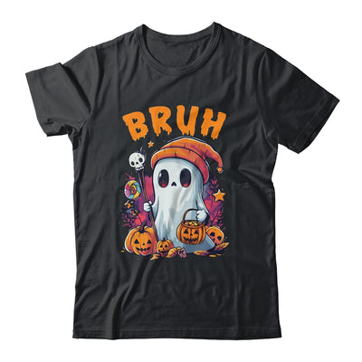 Bruh Ghost Halloween Cute Ghost Trick Or Treat Candy Kids Shirt & Sweatshirt | teecentury