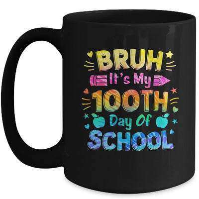 Bruh It's My 100 Days Of School Tie Dye 100th Day Boys Girls Mug | teecentury