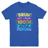Bruh It's My 100 Days Of School Tie Dye 100th Day Boys Girls Youth Shirt | teecentury