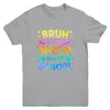 Bruh It's My 100 Days Of School Tie Dye 100th Day Boys Girls Youth Shirt | teecentury