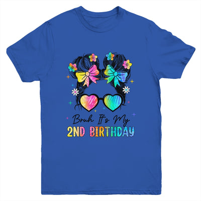 Bruh It's My 2nd Birthday 2 Year Old 2nd Birthday Girl Youth Shirt | teecentury