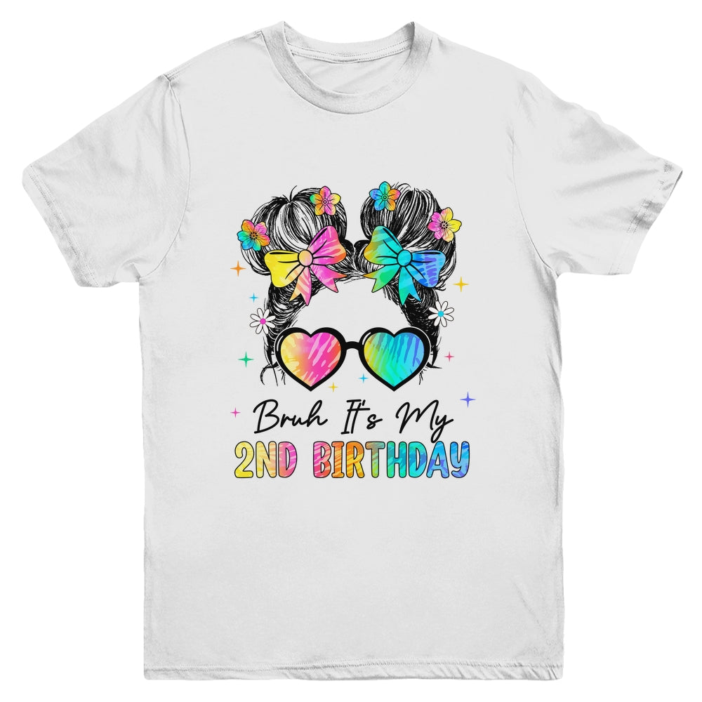 Bruh It's My 2nd Birthday 2 Year Old 2nd Birthday Girl Youth Shirt | teecentury