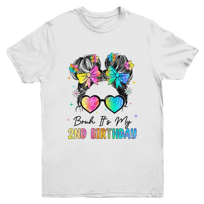 Bruh It's My 2nd Birthday 2 Year Old 2nd Birthday Girl Youth Shirt | teecentury