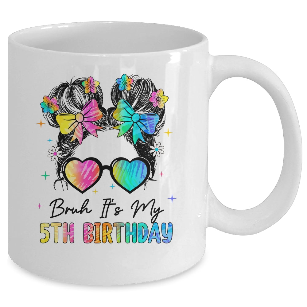 Bruh It's My 5th Birthday 5 Year Old 5th Birthday Girl Mug | teecentury