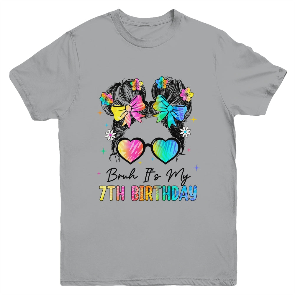Bruh It's My 7th Birthday 7 Year Old 7th Birthday Girl Youth Shirt | teecentury