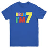 Bruh It's My 7th Birthday I'm 7 Year Old Birthday Party Youth Shirt | teecentury